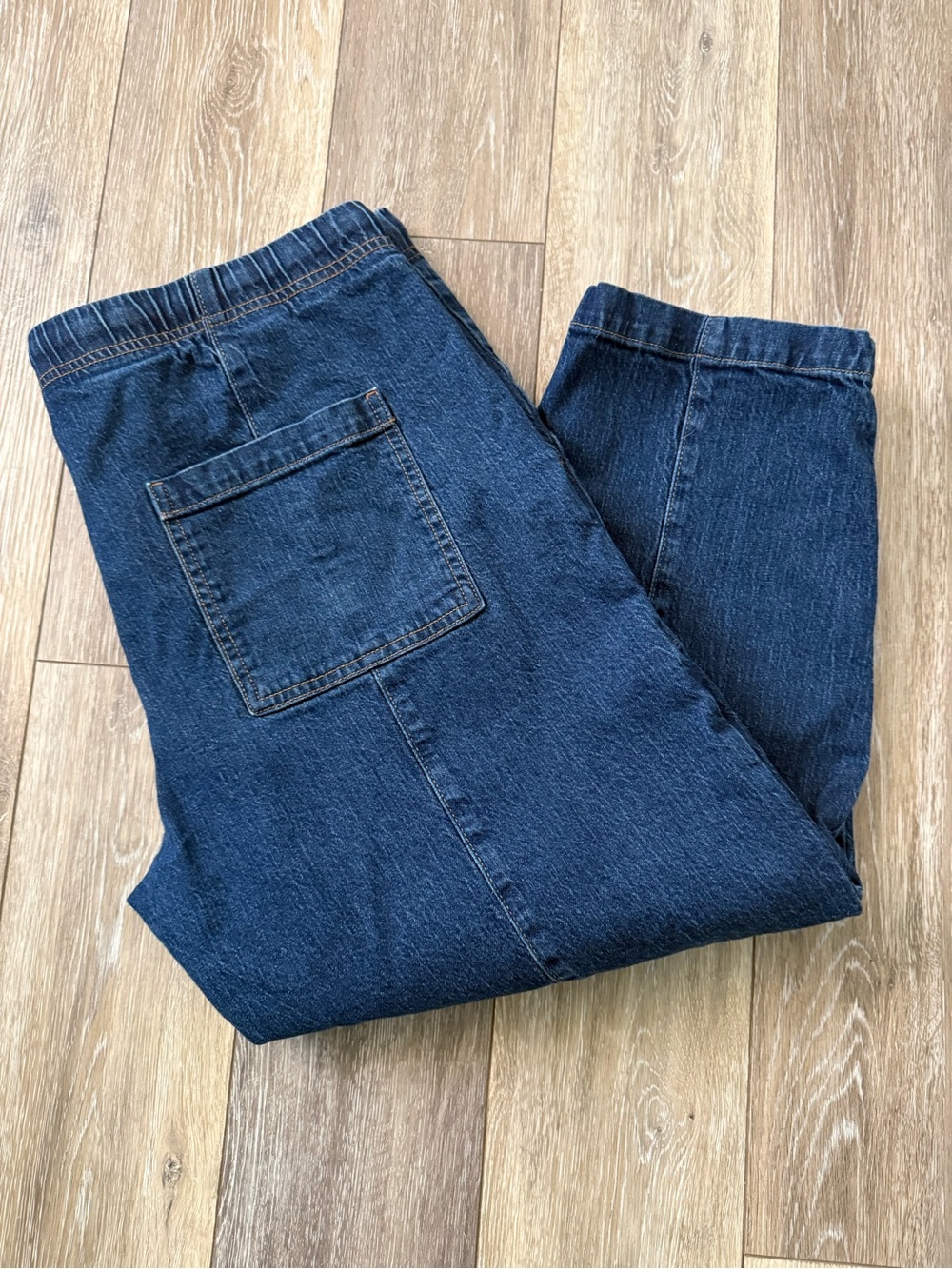 Banana Republic Tapered Mid-rise Dark Wash Denim Jogger Pants